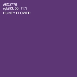 #5D3775 - Honey Flower Color Image